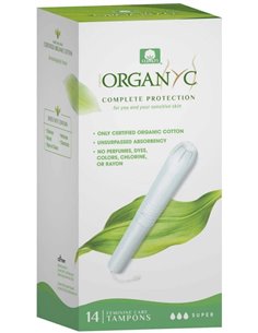 Tampones Super Con Aplicador 14Ud. de Organyc