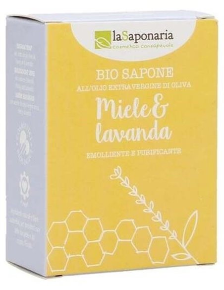 Jabon En Pastilla Miel Y Lavanda 100Gr. de La Saponaria