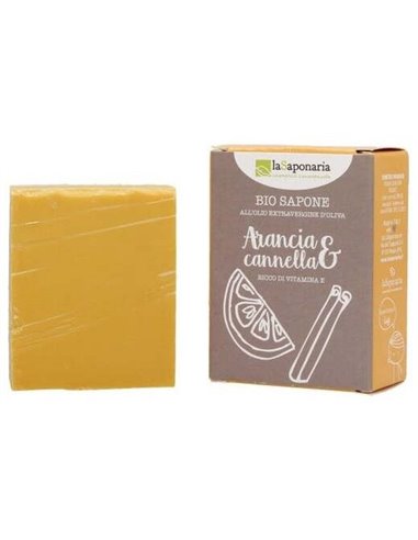 Jabon En Pastilla Naranja Y Canela 100Gr. de La Saponaria