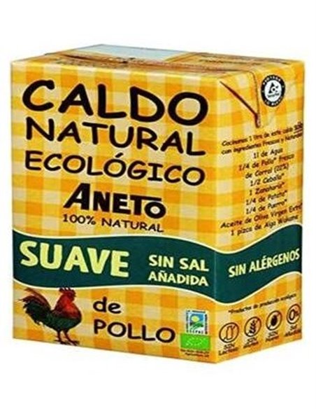 Caldo De Pollo Suave S/Sal Bio 1 L  de Aneto