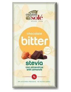 Chocolate Negro 72% Con Stevia 100Gr  Sg de Chocolates Sole