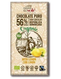 Chocolate Negro 56% Con Limon 100Gr. Eco Sg Vegan de Chocolates Sole