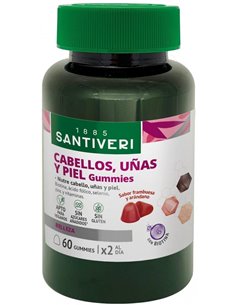 Cabellos Uñas Piel 60 Gummies de Santiveri