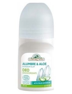 Desodorante Mineral Aloe Roll-On 75Ml. Ecocert de Corpore Sano