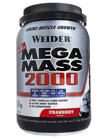 Weider Mega Mass 2000 Fresa 1,5Kg. de Weider
