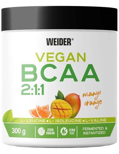 Weider Vegan Bcaa Mango-Naranja 300Gr. de Weider