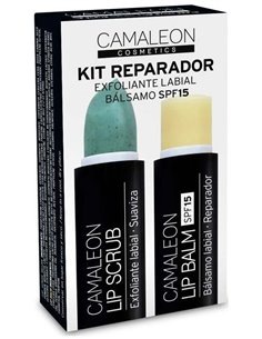 Kit Reparador Lipcrub Melon Y Lapbalm de Camaleon
