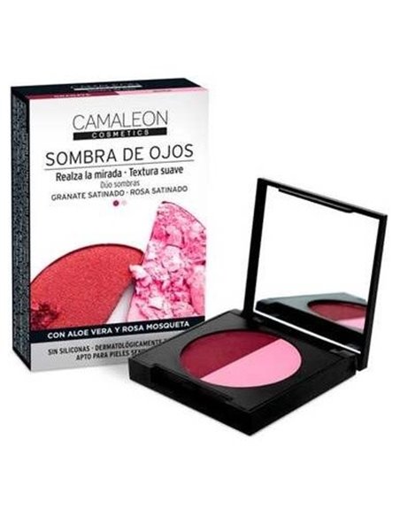 Camaleon Sombra De Ojos Duo Granate-Rosa de Camaleon Cosmetics