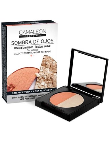 Camaleon Sombra De Ojos Duo Melocoton-Beige de Camaleon Cosmetics