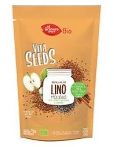 Vitaseeds Semillas Lino Chia Manzana Molidas 200G de El Granero