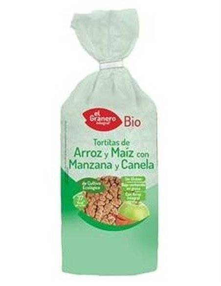 Tortitas De Arroz Y Maiz Con Manzana Y Canela 127G de El Granero