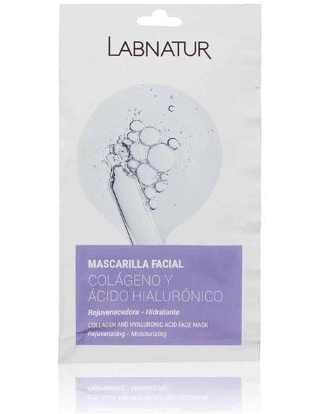 Mascarilla Facial Colageno-Acido Hialuronico 24Srs. de Labnatur Bio