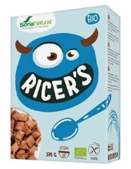Ricers Cereales Cacao Y Avellanas 375G Bio Vegan de Soria Natural