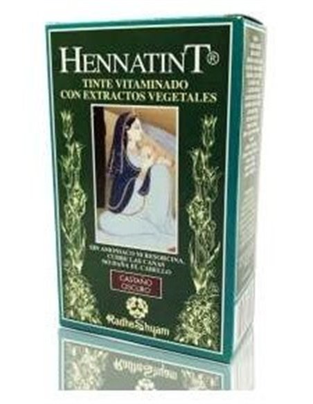 Hennatint Castaño Oscuro 60Ml. de Radhe Shyam