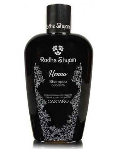 Champu Henna Color Castaño 400Ml. de Radhe Shyam