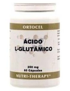 Acido L-Glutamico 250Mg. 60Cap. de Ortocel Nutri-Therapy
