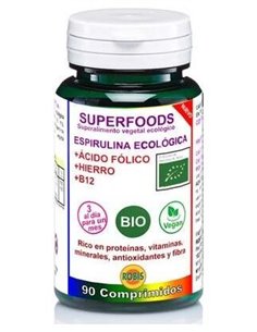 Espirulina + Ac. Folico Superalimentos Bio 90Comp. de Robis