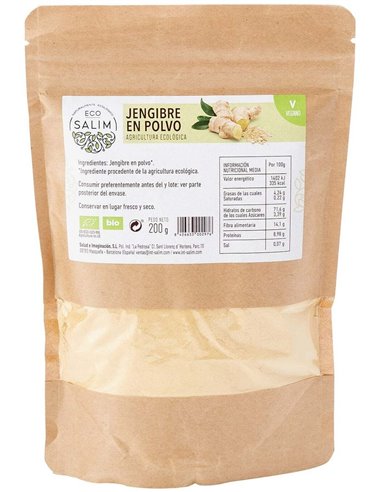Jengibre En Polvo 200Gr. Bio Vegan de Eco Salim