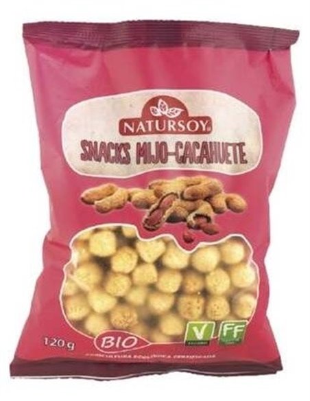Snacks De Mijo Y Cacahuete 120Gr. Bio Vegan de Natursoy