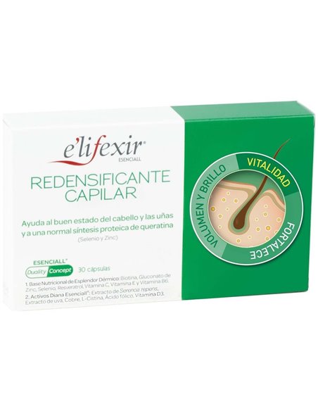 Elifexir Esenciall Redensificante Capilar 60Cap. de Elifexir