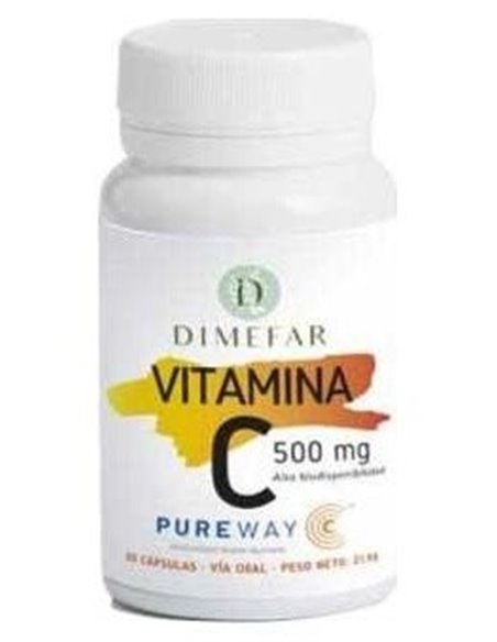 Vitamina C 500Mg. Pureway-C 30Cap.Veg. de Dimefar