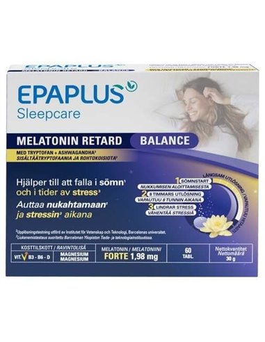 Epaplus Melatonina Retard Balance 60Cap. de Epa Plus
