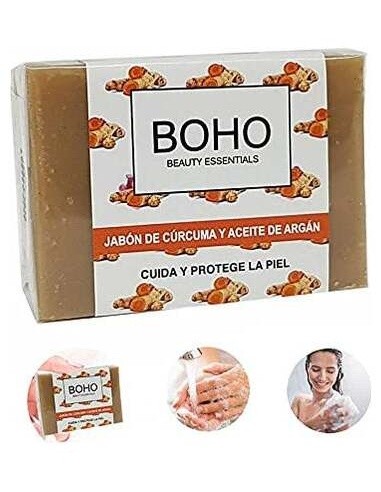 Curcuma Y Argan Jabon Pastilla 100Gr. de Boho