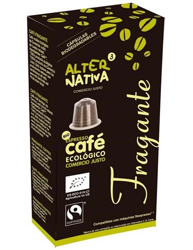 Café Fragante Bio-Ft. 10Uds 5G Cápsulas de Alternativa