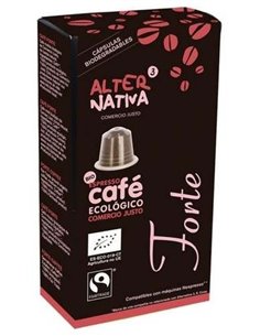 Cafe Forte 10Capsulas Biodegradables Eco de Alternativa 3