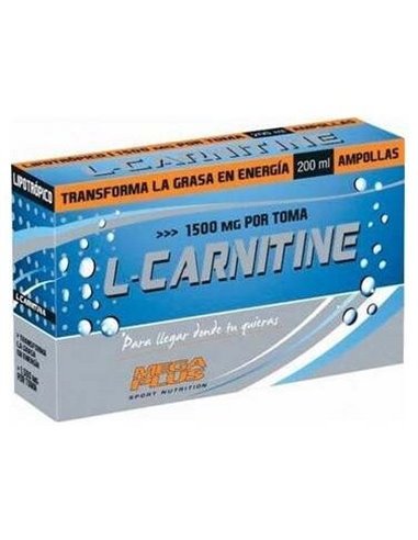 L-Carnitina 1500Mg 20Amp. de Mega Plus
