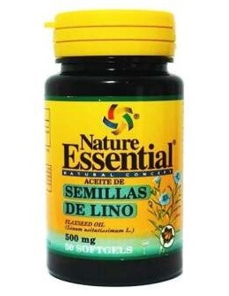 Aceite De Semillas De Lino 500Mg. 50Perlas de Nature Essential