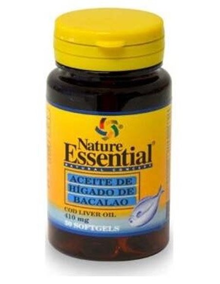Aceite De Higado De Bacalao 410Mg. 50Perlas de Nature Essential