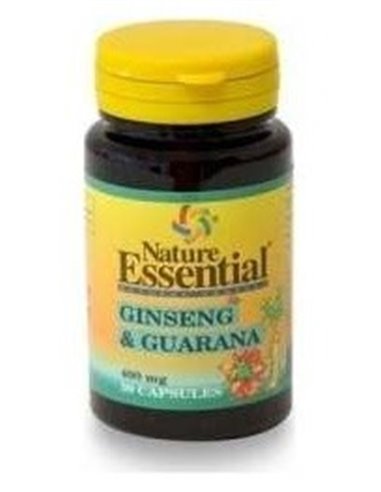 Ginseng + Guarana 400Mg. 50Cap. de Nature Essential