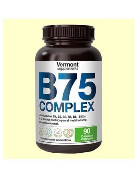 B75 Complex 90Vcap. de Vermont Supplements