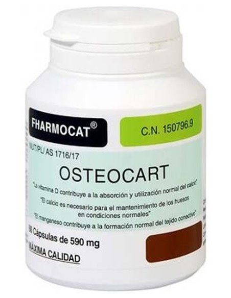 Osteocart (Calcio,Fluor,Vit.A Y D) 650Mg. 60Cap. de Fharmocat