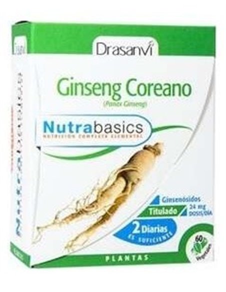 Nutrabasics Ginseng Coreano 60Caps. de Drasanvi