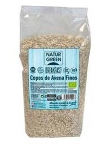 Copos de Avena Finos sin Gluten Bio 1 Kg de Naturgreen