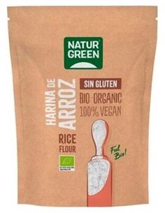 Harina De Arroz Bio Sin Gluten 500 Gramos de Naturgreen