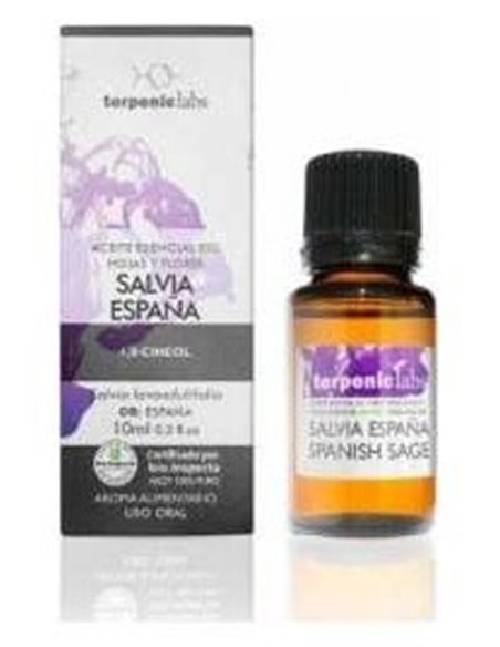 Salvia España Aceite Esencial Alimentario Bio 10Ml de Terpenic