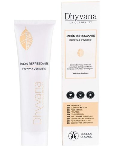 Jabon Refrescante Papaya Y Jengibre 100Ml. de Dhyvana