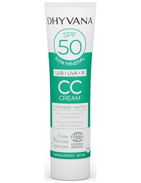 Solar Spf50 Color Con Acido Hialuronico 50Ml. Eco de Dhyvana