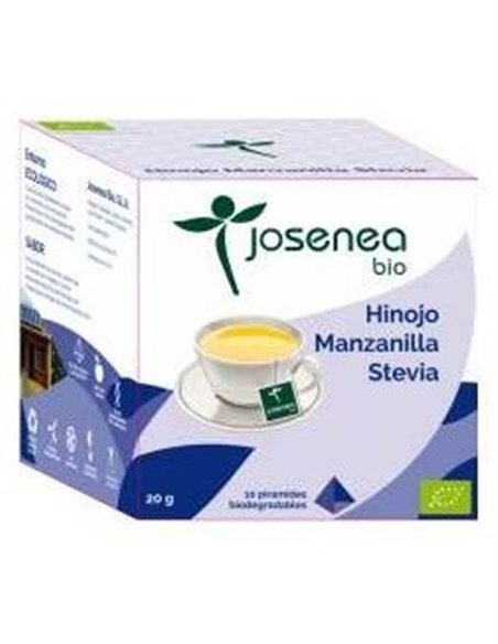 Hinojo-Manzanilla-Stevia 10Piramides Ensobrada Bio de Josenea