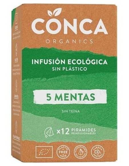 5 Mentas Infusion 12Piramides. Eco de Conca Organics