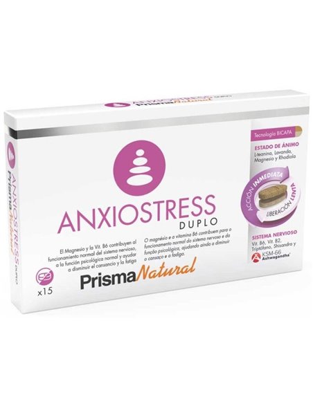 Anxio-Stress Duplo 15 Comp  de Prisma Natural