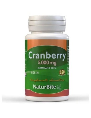 Cranberry Arandano Rojo 5000Mg. 120Comp. de Naturbite