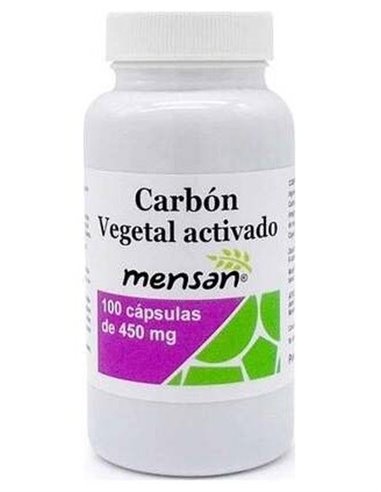 Carbon Vegetal Activado 450Mg 100Cap. de Mensan