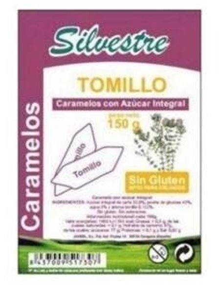 Caramelos De Tomillo Azucar De Caña 150Gr. de Silvestre