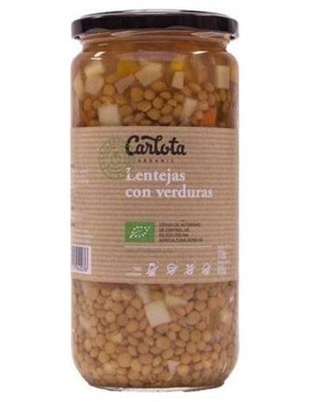Lentejas Con Verduras 720Gr. Eco Sg de Carlota Organic
