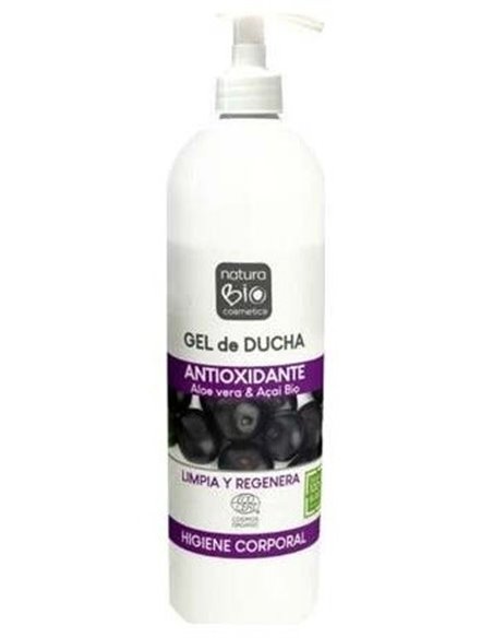 Gel De Ducha Antioxidante  Aloe-Açai 740Ml. Bio de Naturabio Cosmetics
