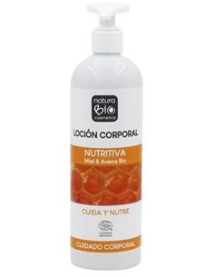 Locion Corporal Nutritiva Miel-Avena 500 Ml Bio de Naturabio Cosmetics